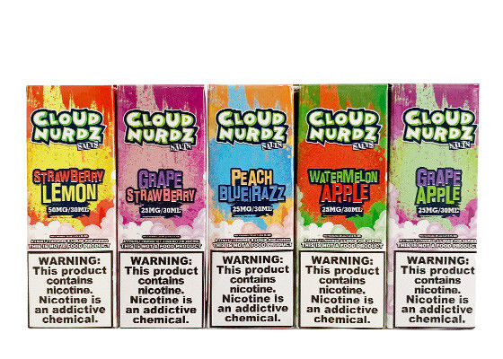 35mg E Cigarette Liquid Cloud Nurdz Strawberry Lemon Flavors  Plastic Bottle Packaging supplier