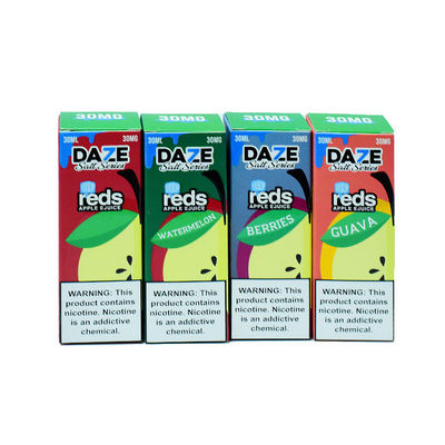 ODM E Cigarette Liquid Salt - Reds Salt Strawberry Lemon Flavors Plastic Bottle Packaging supplier