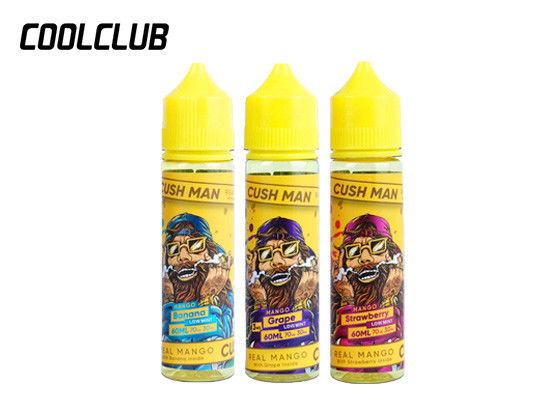 Cush Man 60ml Smoke Liquid Tropical Fruit Banana / Strawberry / Grape Flavors supplier