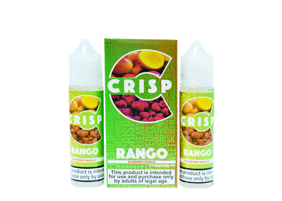 CRISP 60ml Pure Taste Juice E Cigarette Liquid Raspberry Mango Double Bottle Jam