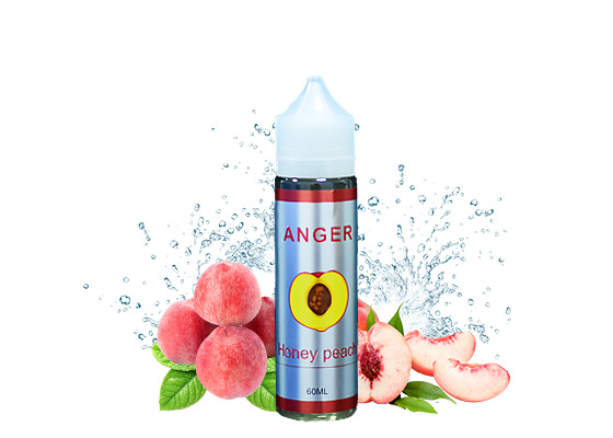 Anger Series Custom E Liquid 8 Pure Fruit Flavors With 60ML Capacity Peach Kiwi