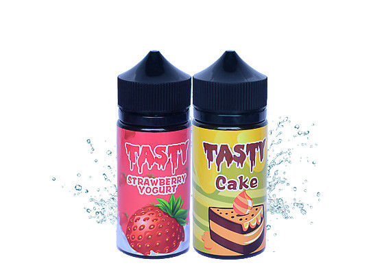 TASTY Flavors 100ml Electronic Cigarette Juice Glass Dripper Bottle With Child - Resistant Dropper Cap supplier
